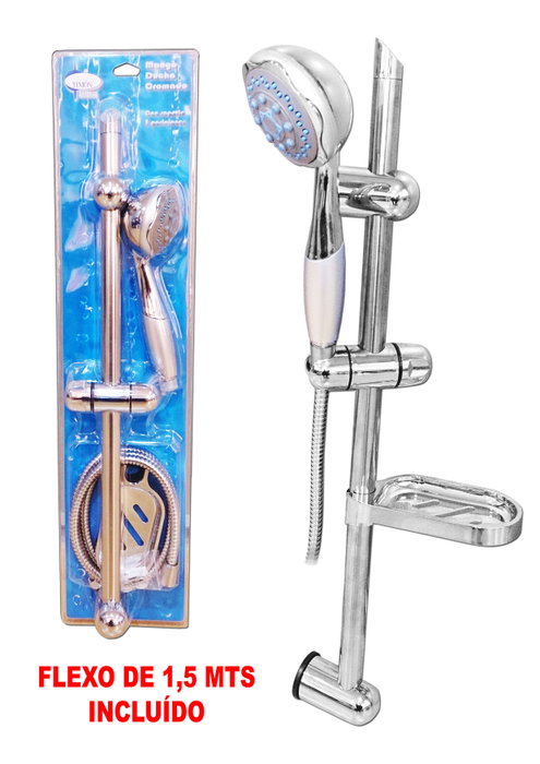 Pluvia Finstock Set Ducha 5 Positions avec barre et porte-savon Pluvia Finstock Set Ducha 5 Positions avec barre et porte-savon