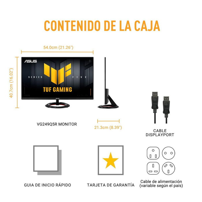Asus TUF Gaming VG249Q5R 23,8 pouces Full HD 200 Hz Fast IPS Noir