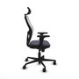 Piqueras y Crespo Chaise de Bureau 2D036N2 Gris foncé