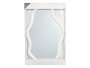 Giftdecor Miroir en Plastique Forme Blanche 72x46 cm (Set de 6)