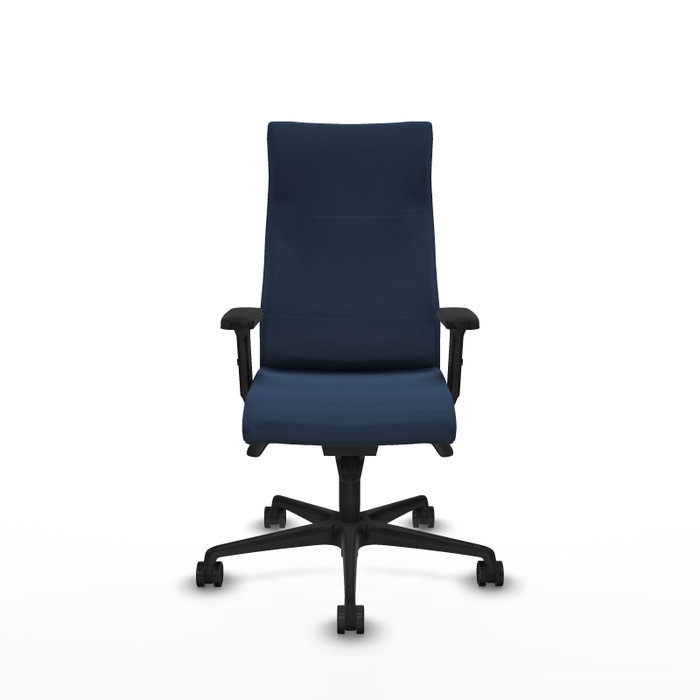 Piqueras Y Crespo Fauteuil Albacete Bleu marine avec mécanisme synchrone et accoudoirs 2D