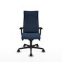 Piqueras Y Crespo Fauteuil Albacete Bleu marine avec mécanisme synchrone et accoudoirs 2D