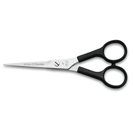 Tres Claveles Scuola Ciseaux de Coiffure 6 pouces Noirs