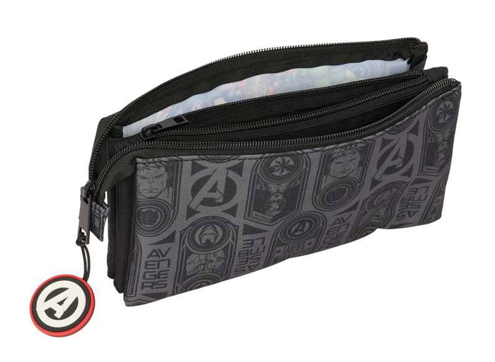 Safta Portatodo Triple Avengers "Vendetta" - Porte-tout triple 22 x 12 x 3 cm pour enfant, langue espagnole