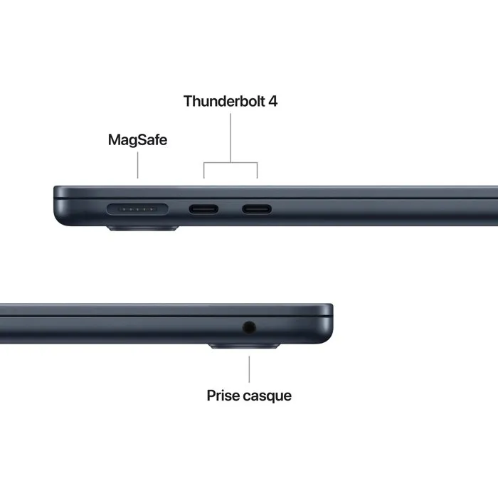 Apple MacBook Air 13.6 M5 (2026) - 24 Go RAM, SSD 1 To, Processeur 10 cœurs, GPU 10 cœurs - Minuit Apple MacBook Air 13.6 M5 (2026) - 24 Go RAM, SSD 1 To, Processeur 10 cœurs, GPU 10 cœurs - Minuit