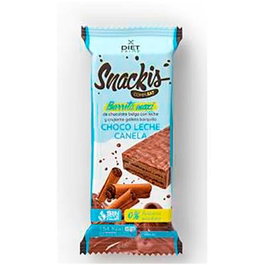 Herbora Diet Prime Snackis Compleat Barrita Maxi - 12 barres au chocolat au lait et à la cannelle, sans sucres ajoutés, riche en fibres et en 12 vitamines