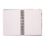ERIK - Cahier A5 à couverture rigide avec élastique - 90 feuilles - Reliure Wire-O et pochette intérieure - Design BT21