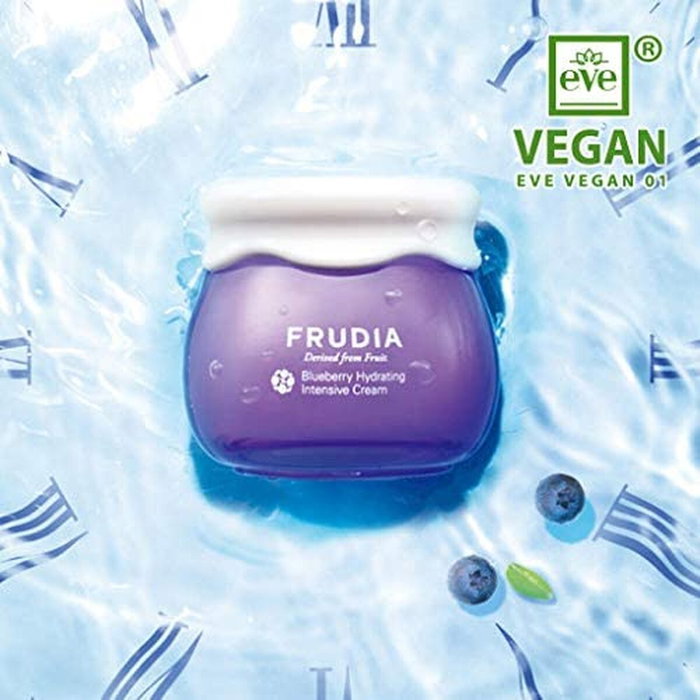 Frudia Crème Visage Hydratation Intense Myrtille Delivered From Fruit 10 g - Soin Peau Femme