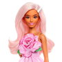 Barbie Poupée Fashionistas Robe Sans Bretelle Rose