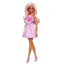 Barbie - Poupée Barbie Fashionistas, Robe Sans Bretelle Rose avec Accessoires - HYT94