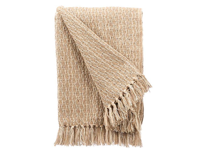 GIFTDECOR Plaid multiusos entrelacé beige 125x150cm GIFTDECOR Plaid multiusos entrelacé beige 125x150cm