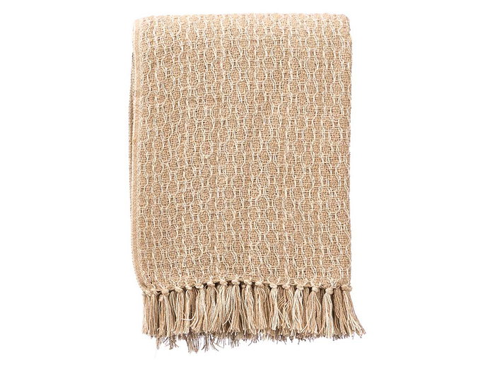 GIFTDECOR Plaid multiusos entrelacé beige 125x150cm GIFTDECOR Plaid multiusos entrelacé beige 125x150cm