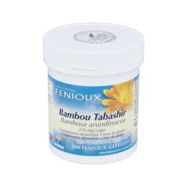 Fenioux Bambu Tabashir 200 Gélules Complément Alimentaire Silice Articulations
