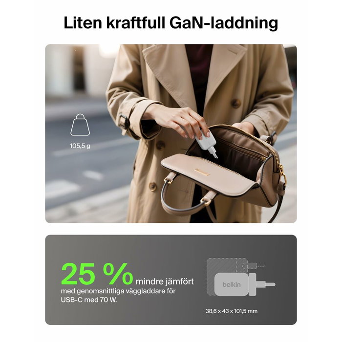 Belkin Câble USB WCH018HQWH Blanc