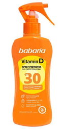 Babaria Spray Solaire F30 Vitamine D 200 ml - Protection solaire, flacon spray