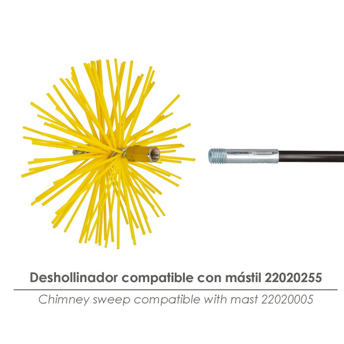 WOLFPACK LINEA PROFESIONAL Brosse de débouchage nylon 200mm M12 WOLFPACK LINEA PROFESIONAL Brosse de débouchage nylon 200mm M12