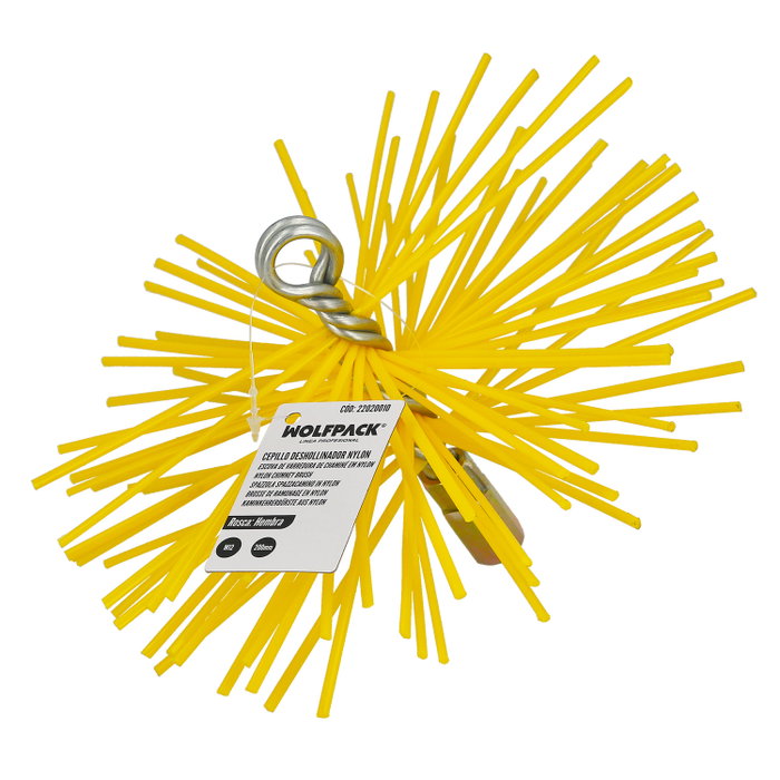 WOLFPACK LINEA PROFESIONAL Brosse de débouchage nylon 200mm M12 WOLFPACK LINEA PROFESIONAL Brosse de débouchage nylon 200mm M12