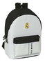 Safta Sac à dos double pour ordinateur portable 15,6" avec chargeur USB Real Madrid 1er équipement 24/25 - 31x44x18 cm