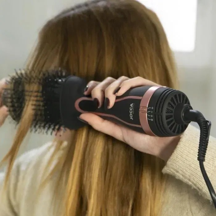 Jocca Brosse Soufflante Volume 1567 avec Revêtement Céramique, 1200-1300 W, Cordon Pivotant 360°, 3 Niveaux de Chaleur, Sèche-Cheveux à Air Chaud
