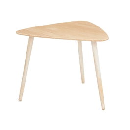 GIFTDECOR Mesa Centro Triangulo Natural Blanco
