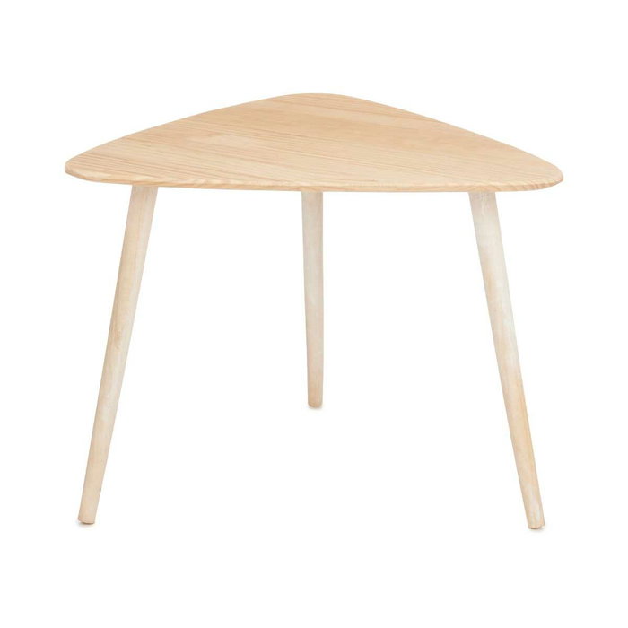 GIFTDECOR Mesa Centro Triangulo Natural Blanco