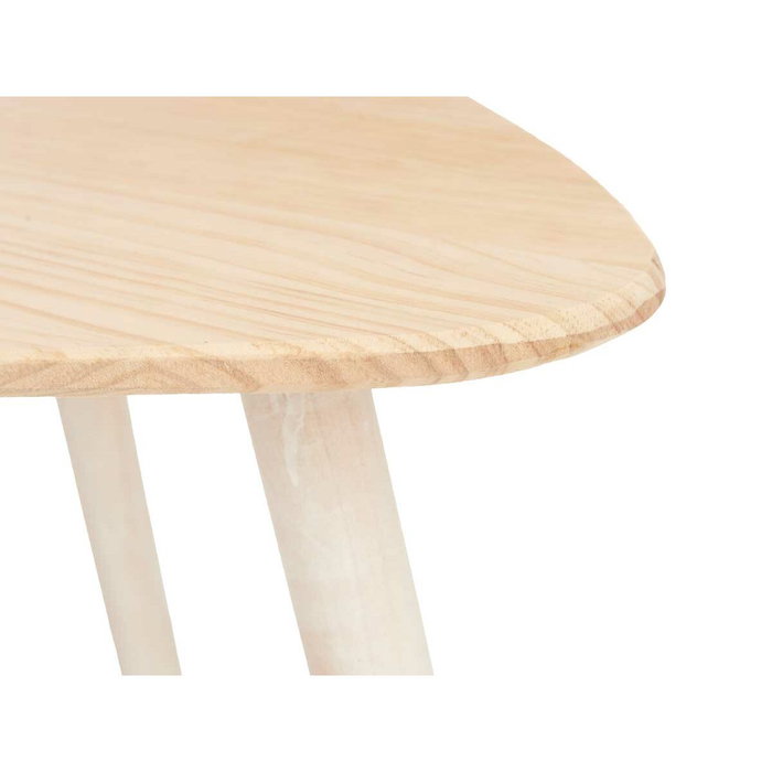 GIFTDECOR Mesa Centro Triangulo Natural Blanco