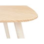 GIFTDECOR Mesa Centro Triangulo Natural Blanco