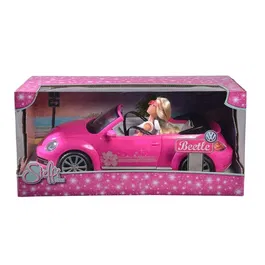 Simba Toys Steffi Love VW Beetle Cabriolet, voiture de sport jouet pour poupée Steffi, longueur 45 cm, à partir de 3 ans