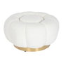 Repose-pied Home ESPRIT Blanc Polyester Métal 65 x 65 x 35 cm