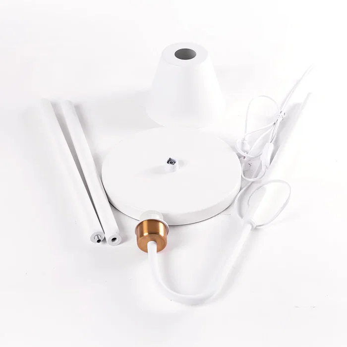 Lampe sur pied "Wayne" SKD-F020-W, style nordique, design personnalisable avec ampoule E27