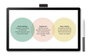 Wacom Tablet One 14 DTC141W0 Noir, blanc