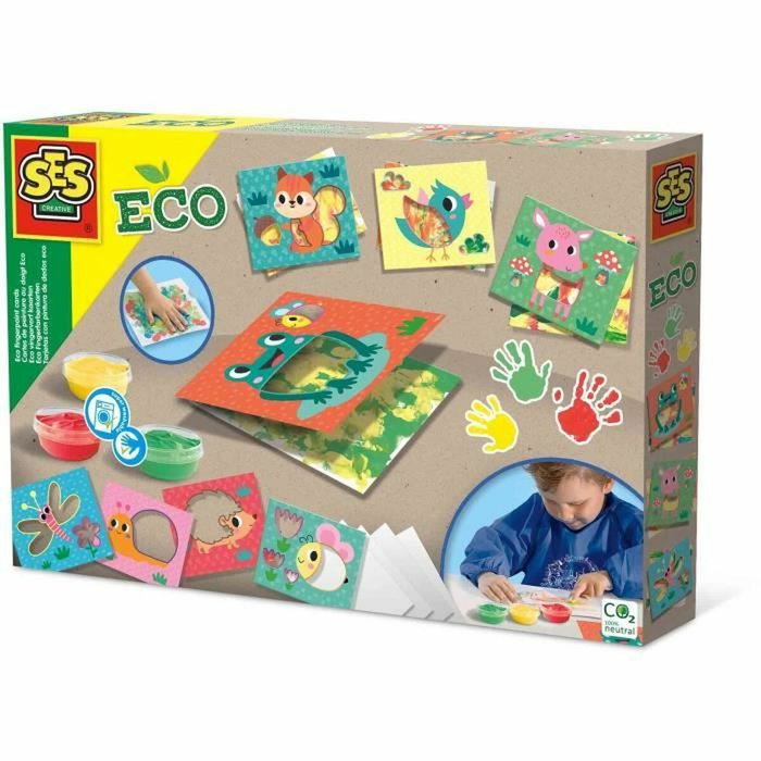 Ses Creative Cartes de peinture au doigt Eco Ses Creative Cartes de peinture au doigt Eco