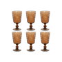 Set de Verres Home ESPRIT Verre 8,5 x 8,5 x 16,3 cm (6 Unités)
