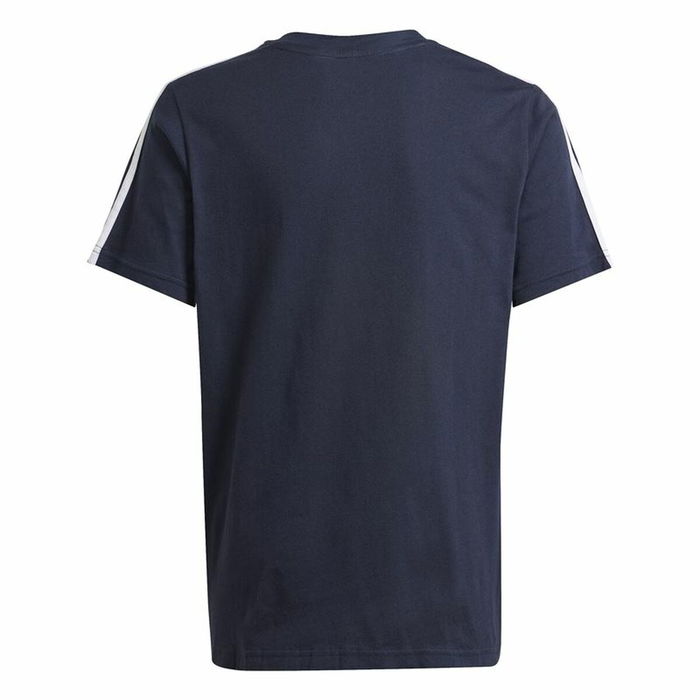 T shirt à manches courtes Enfant Adidas 3 Bnadas 9-10 Ans Bleu