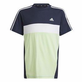 T shirt à manches courtes Enfant Adidas 3 Bnadas 9-10 Ans Bleu