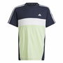 T shirt à manches courtes Enfant Adidas 3 Bnadas 9-10 Ans Bleu