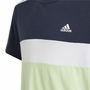 T shirt à manches courtes Enfant Adidas 3 Bnadas 9-10 Ans Bleu
