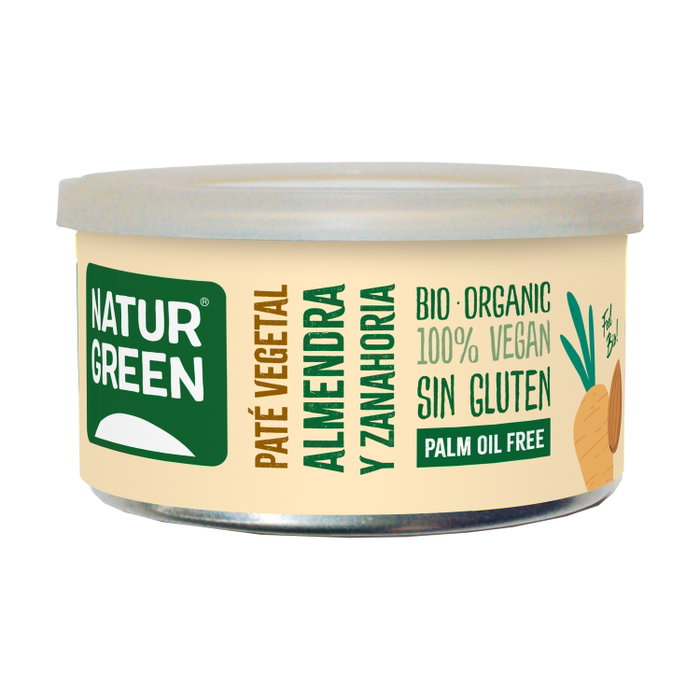 NaturGreen Pâté végétal de l'amande et de la carotte Bio NaturGreen Pâté végétal de l'amande et de la carotte Bio