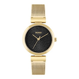 HUGO BOSS Montre Analogique Collection Sweet Dorée et Noire