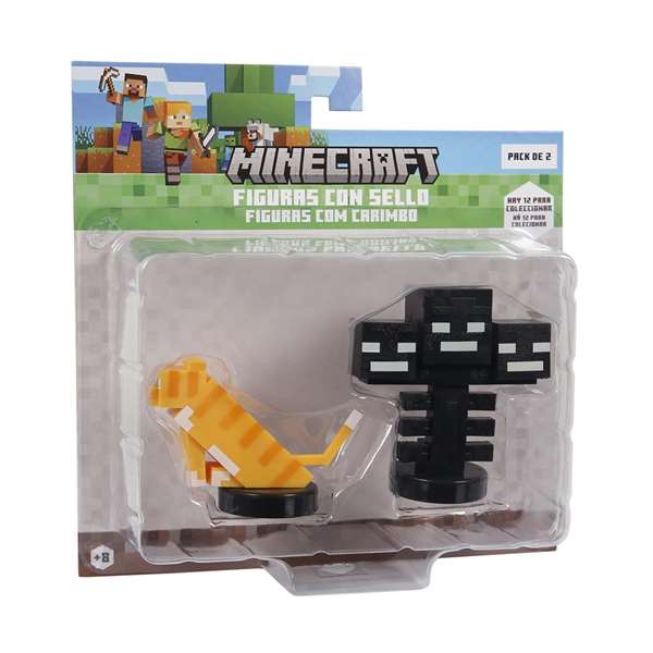 Bizak Minecraft Pack de 2 figurines sous blister - Modèles assortis Bizak Minecraft Pack de 2 figurines sous blister - Modèles assortis