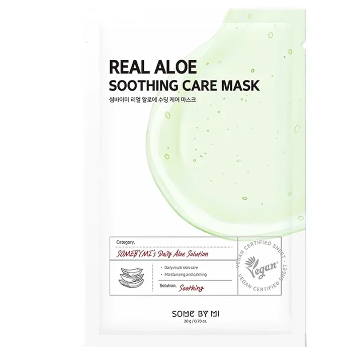 Some By Mi Real Aloe Masque facial apaisant 20 g Some By Mi Real Aloe Masque facial apaisant 20 g