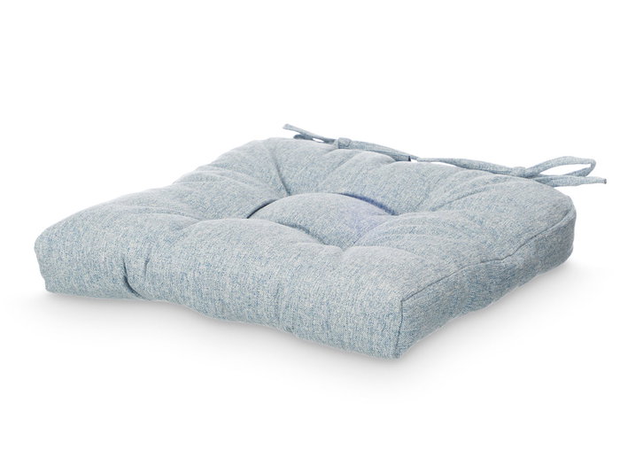 GIFTDECOR Set de 2 coussins pour chaise bleu 40x40cm (Lot de 6)