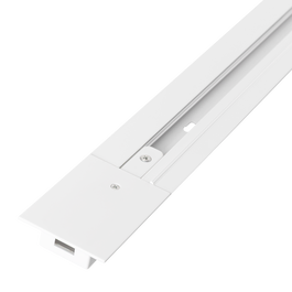 Rail encastré monophasé de 2m blanc pour spots LED