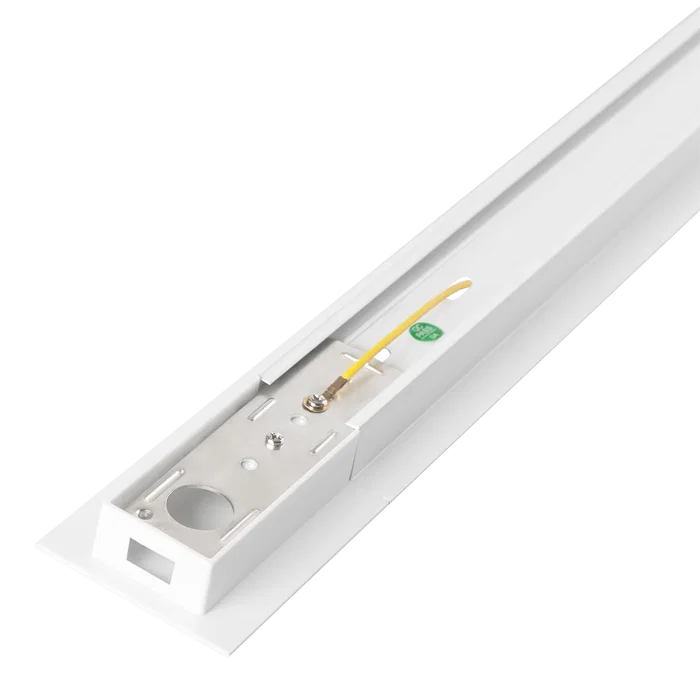 HO - Rail Monophasé LED 2M Blanc Encastrable pour Spots HO-218000CARRIL-2M-EM