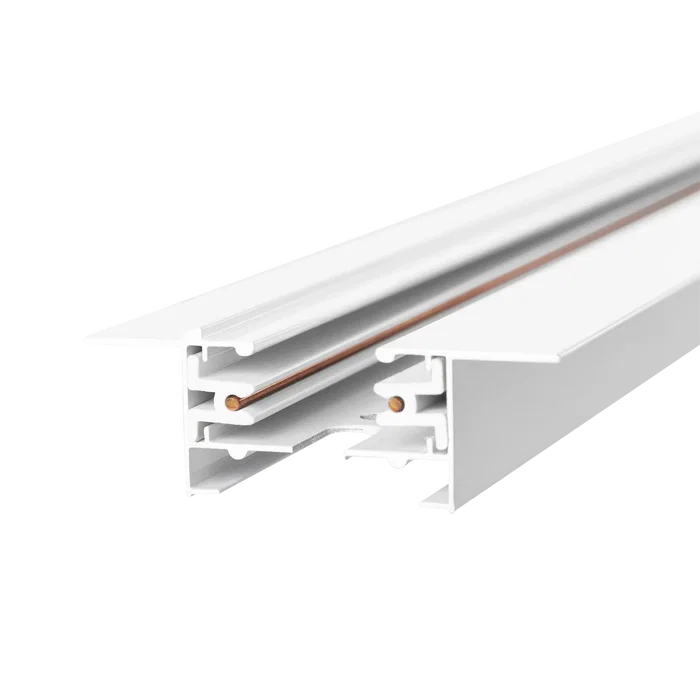 HO - Rail Monophasé LED 2M Blanc Encastrable pour Spots HO-218000CARRIL-2M-EM