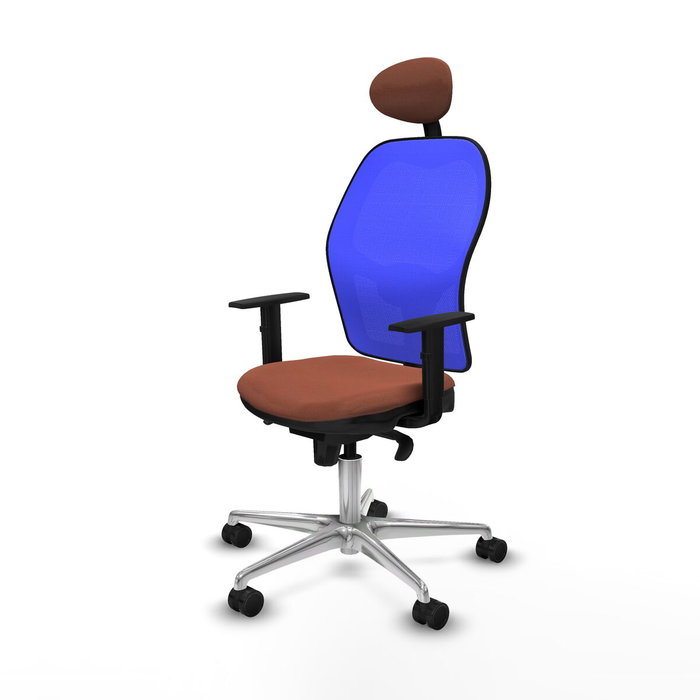 Piqueras y Crespo Chaise de Bureau Jorquera 1D086N1 Bleu Marron Piqueras y Crespo Chaise de Bureau Jorquera 1D086N1 Bleu Marron