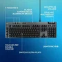 Logitech G G915 X - Clavier gamer filaire AZERTY, switches tactiles, rétroéclairage, Noir (475 x 30 x 22 mm, 810 g)