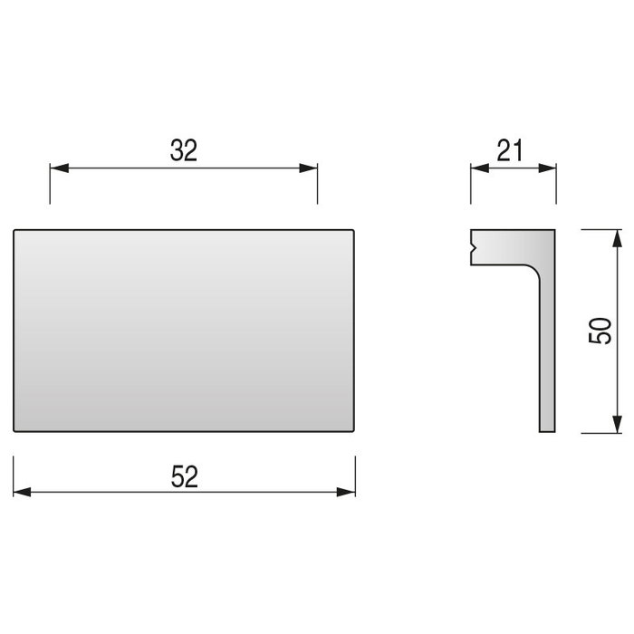HERRAJES ALK Tirador Extra Longo Cromo Distancia 32