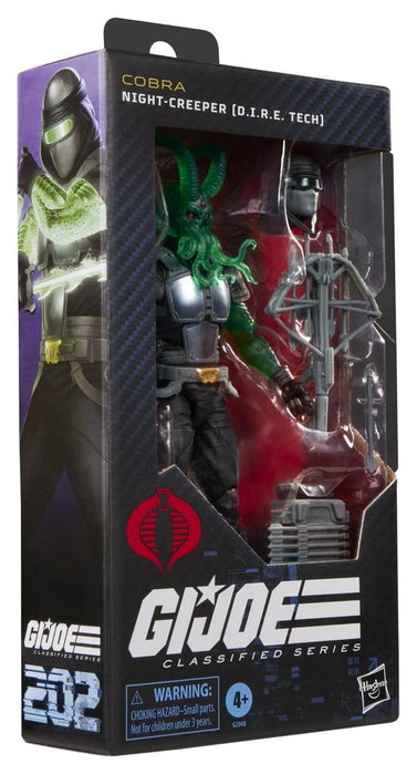 HASBRO Figura Night Creeper D.I.R.E. Tech Classified Series Cobra G.I. Joe 15cm