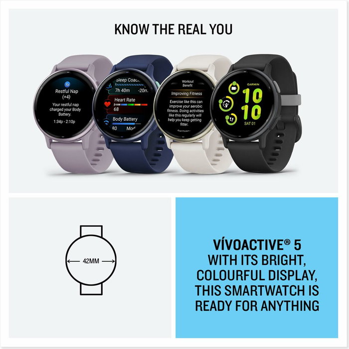 Garmin vívoactive 5 - Montre connectée AMOLED Noir Garmin vívoactive 5 - Montre connectée AMOLED Noir